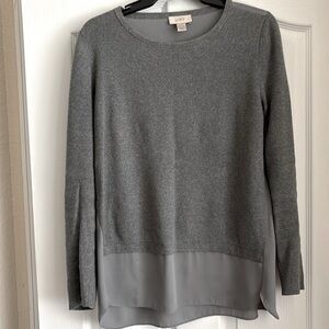 Loft Long Sleeved Gray Sweater - Medium size